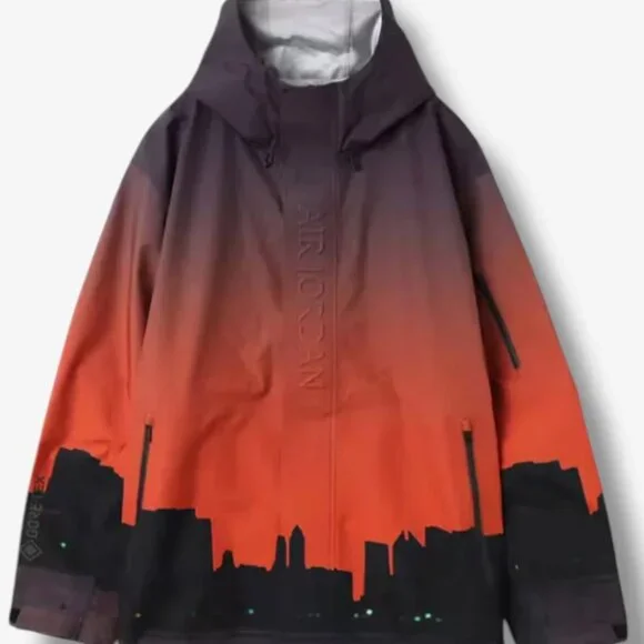 Nike Air Jordan I Jumpman Skyline GORE-TEX Rain Jacket HF9285-010 Large - Picture 1 of 12